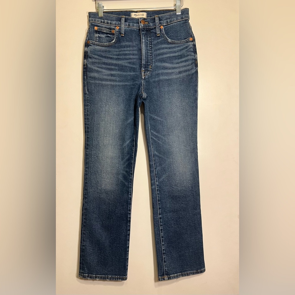 Madewell Slim Demi Boot Blue Jeans 27